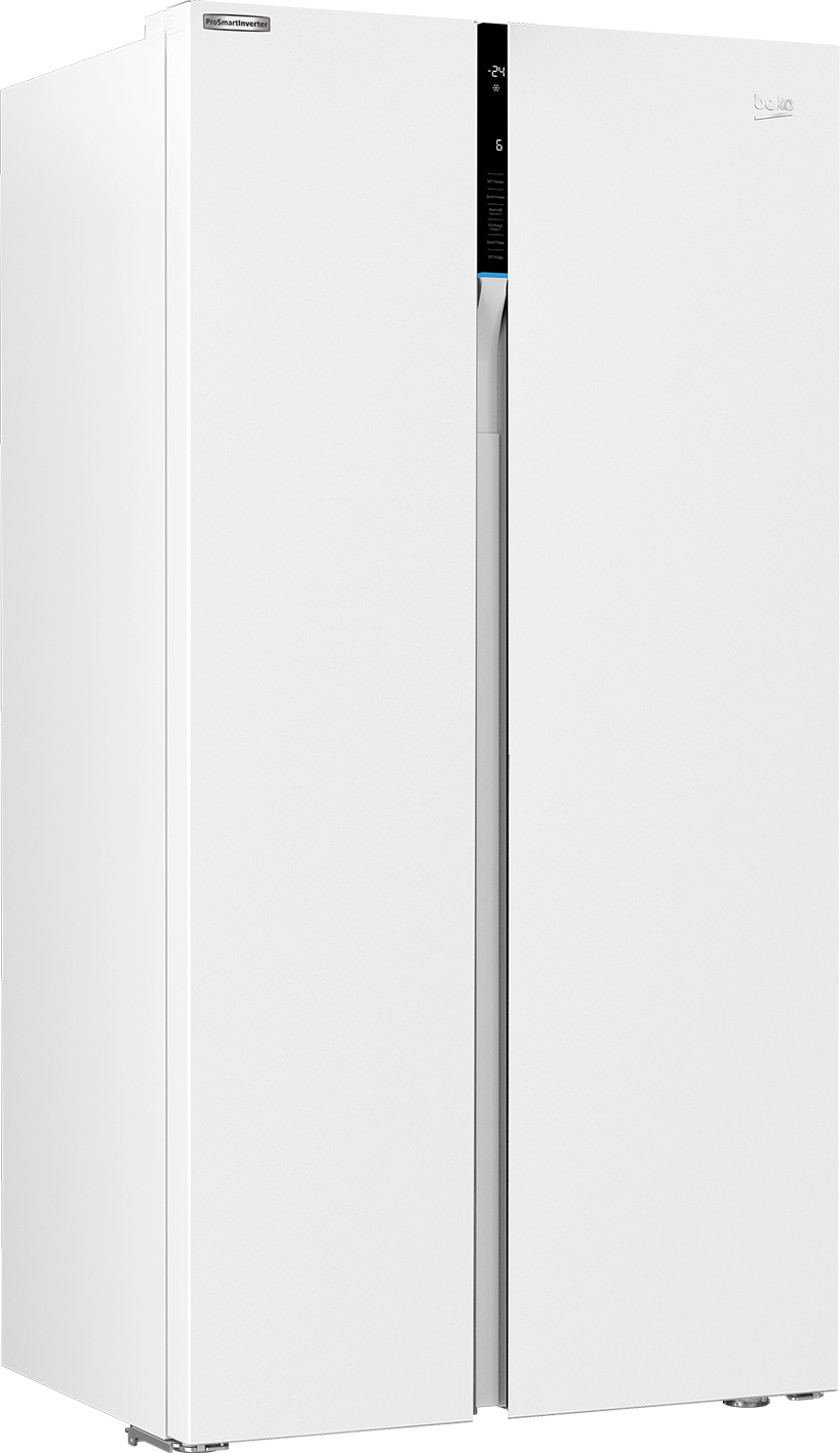 ثلاجة بيكو من بابين بسعة 640 لتر - اللون الأبيض - موفرة للطاقة